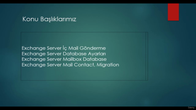 Microsoft Exchange Server Eğitimi | 2025 – Screenshot 2