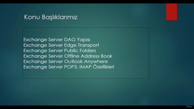 Microsoft Exchange Server Eğitimi | 2025 – Screenshot 4