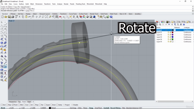 Jewelry design with Rhino – Screenshot 3