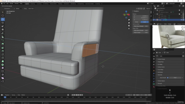 Create a Victorian Room with Blender and Substance Painter – Screenshot 1