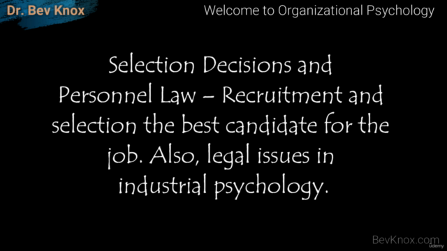 Industrial/Organizational Psychology (Cert. of Completion) – Screenshot 2