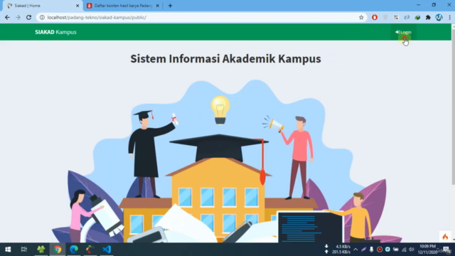 Membangun Sistem Informasi Akademik Kampus Codeigniter 4 – Screenshot 1