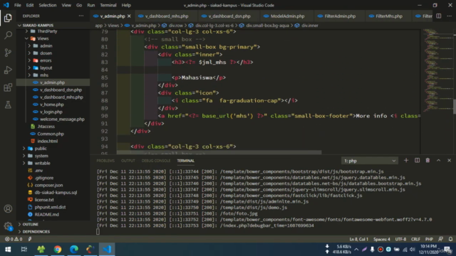 Membangun Sistem Informasi Akademik Kampus Codeigniter 4 – Screenshot 3