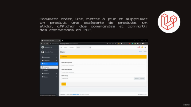 Laravel 10 &9 : Construire 4 projets professionnels de A à Z – Screenshot 1