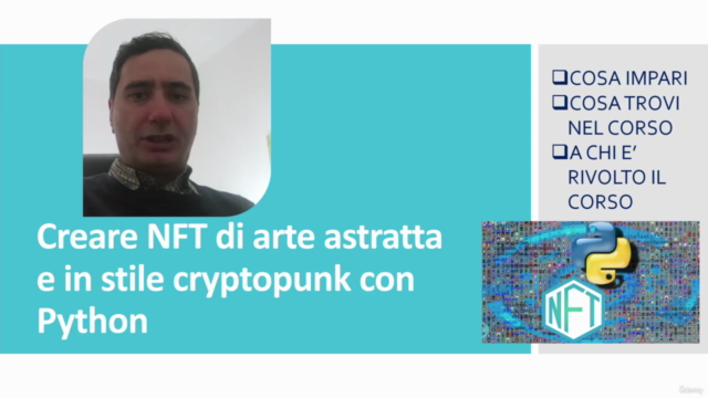 Creare NFT di arte astratta e in stile cryptopunk con Python – Screenshot 1