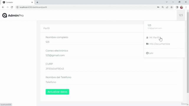 Angular: Sistema para contadores - MEAN STACK – Screenshot 1