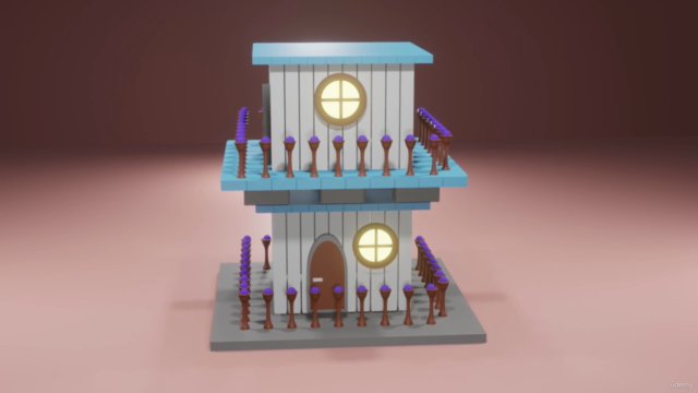 3D House Modeling with Blender: From Beginner to Pro – Screenshot 3