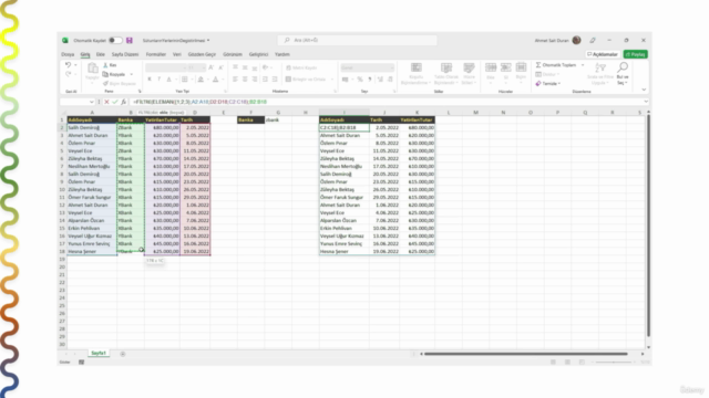 Yeni Nesil Excel Dinamik Dizi Yapısı Formül ve Fonksiyonları – Screenshot 2