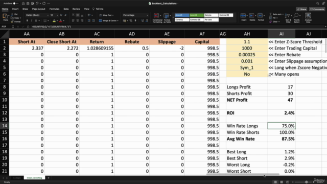 Statistical Arbitrage Bot Build in Crypto with Python (A-Z) – Screenshot 2
