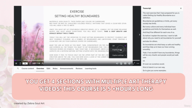 Art Therapy for Beginners- Express your SELF LOVE with Art – Screenshot 3