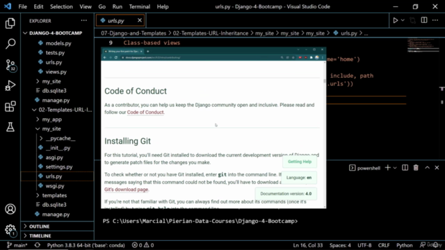 【한글자막】 Django 4 및 Python 풀스택 개발자 마스터 클래스 – Screenshot 3