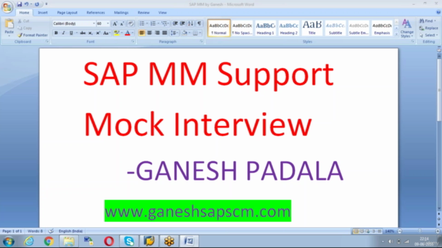 SAP MM Mock Interview Videos Part 2 - Screenshot_01
