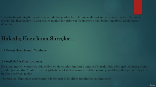 Sıfırdan İleri Seviyeye Metraj ve Hakediş Eğitimi – Screenshot 2