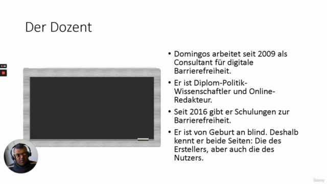 Einführung in die digitale Barrierefreiheit – Screenshot 1