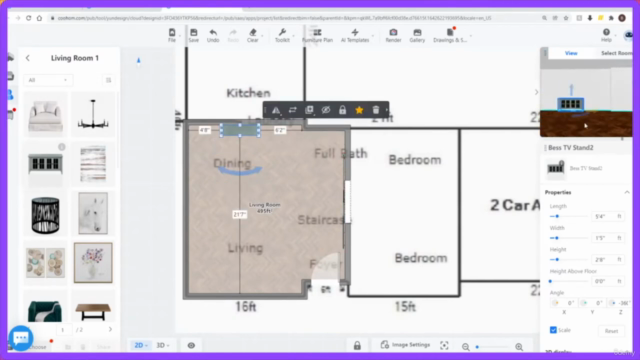 Interior Design in Virtual Reality – Screenshot 1