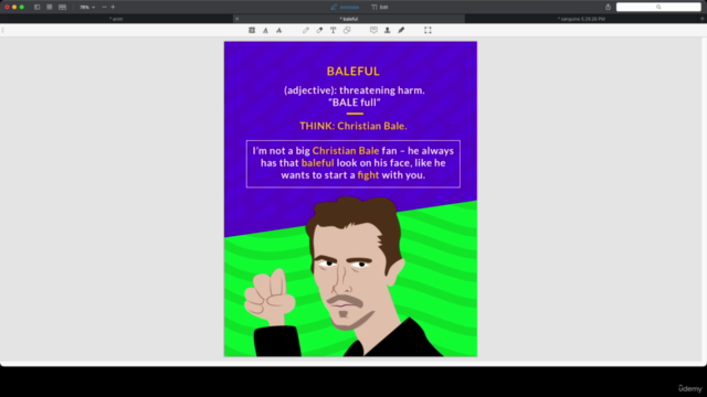 GRE Vocabulary Cartoons: Learn 1284 Words With Mnemonics! – Screenshot 3