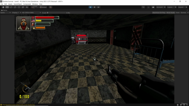 Unity 3D Horror Survival Game development Part 3(Save/Load) – Screenshot 4