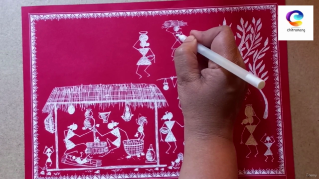 WARLI ART ADVANCE COURSE - Learn 6 different paintings – Screenshot 2