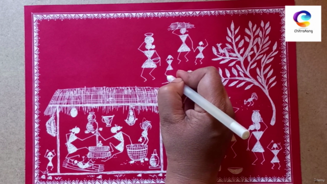 WARLI ART ADVANCE COURSE - Learn 6 different paintings – Screenshot 3