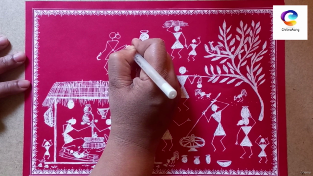 WARLI ART ADVANCE COURSE - Learn 6 different paintings – Screenshot 4