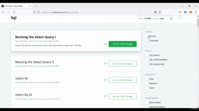 Aprende SQL con ejercicios usando MySQL y Postgres – Screenshot 2