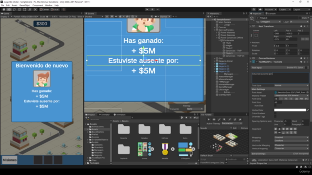 Aprende a crear un videojuego Idle Clicker en 2D con Unity – Screenshot 4