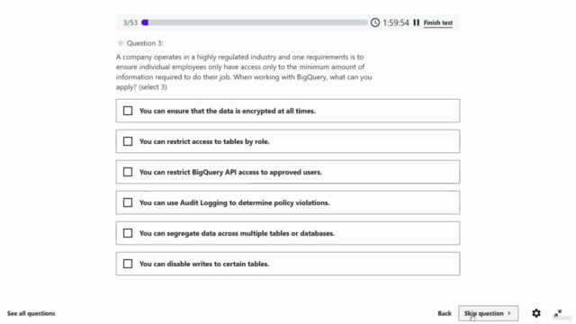 Google Cloud Professional Data Engineer PDE - Mock Exams – Screenshot 2