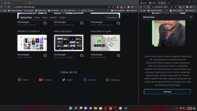 Web 3.0 Portfolio - ReactJs, Spline 3D & Framer Motions – Screenshot 4
