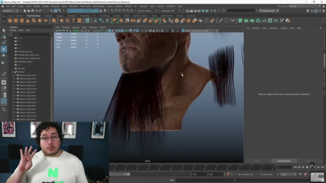 Hair Creation for Game Characters: Maya Xgen - Screenshot_03