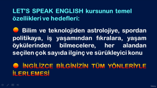 LET’S SPEAK ENGLISH İngilizce Geliştirme Kursu – Screenshot 1