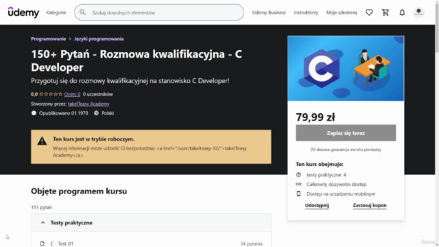 150+ Pytań - Rozmowa kwalifikacyjna - C Developer – Screenshot 4