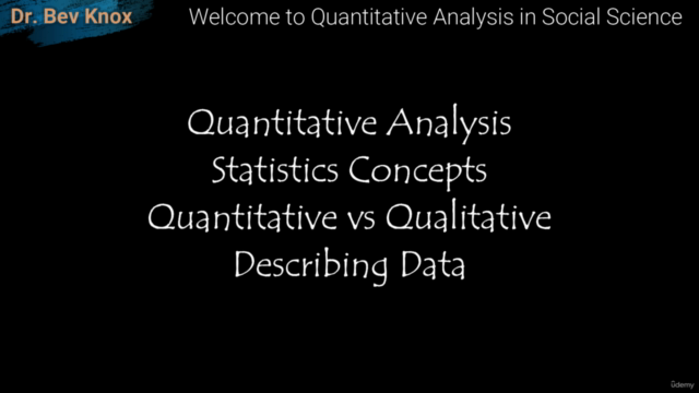 Quantitative Analysis / Statistics (Cert. of Completion) – Screenshot 3