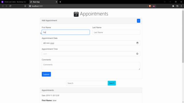 React - Build Appointments App with Create React App (2024) - Screenshot_01