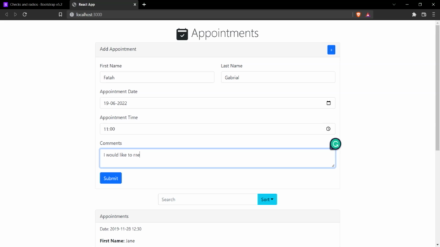 React - Build Appointments App with Create React App (2024) - Screenshot_02