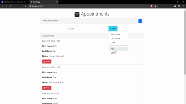 React - Build Appointments App with Create React App (2024) - Screenshot_04