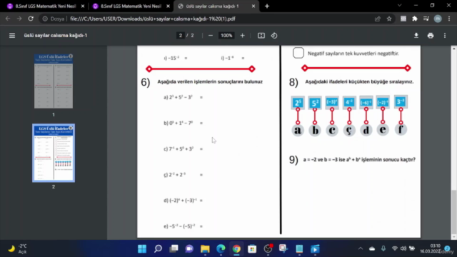 8.Sınıf LGS Matematik Yeni Nesil Tüm Konular + çözümlü kitap – Screenshot 4