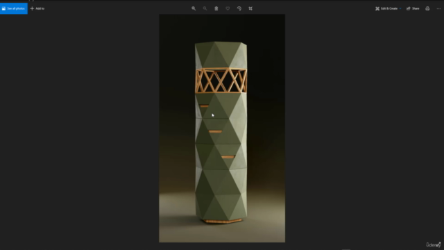 Blender: Learn how to create realistic furniture unit - Screenshot_02