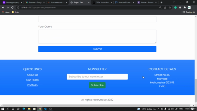 Master HTML5 CSS3 Bootstrap5 by building Responsive Website – Screenshot 2