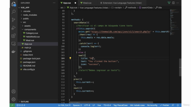 Obtener datos de una API con VueJS (Options API) – Screenshot 2