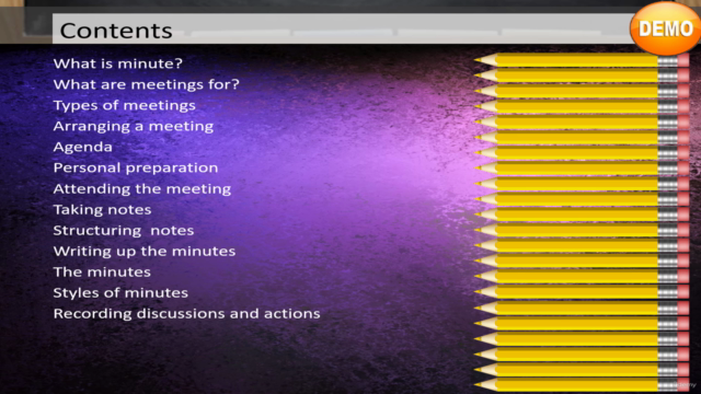 Writing effective minutes of meeting – Screenshot 1