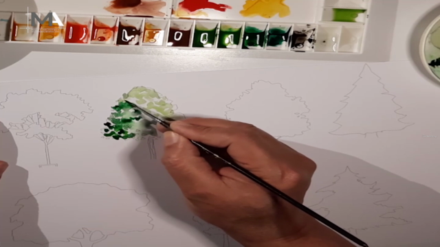 الاظهار المعماري بالوان المياه - للمبتدئين WATER COLORING – Screenshot 1