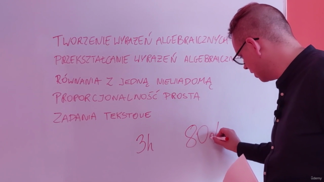 Wyrażenia algebraiczne, Równania na Egzaminie Ósmoklasisty.. – Screenshot 4