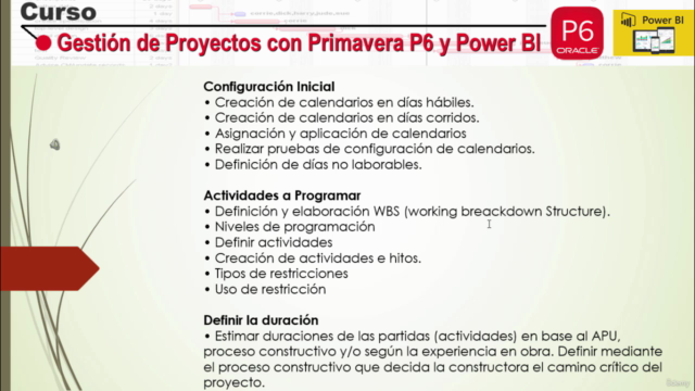 Gestion de Proyectos Oracle Primavera P6 ver 21 y Power BI – Screenshot 4
