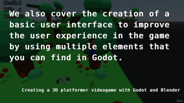 Creating a 3D platformer videogame with Godot and Blender – Screenshot 1