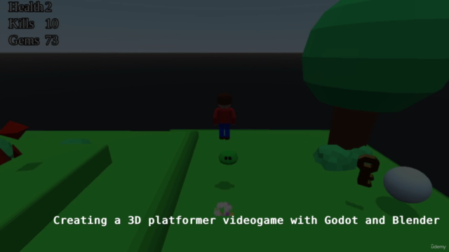 Creating a 3D platformer videogame with Godot and Blender – Screenshot 3