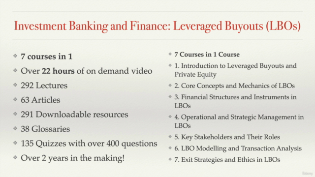 Private Equity Leveraged Buyout (LBO) Complete Training – Screenshot 2