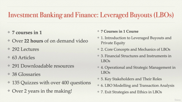 Private Equity Leveraged Buyout (LBO) Complete Training – Screenshot 3