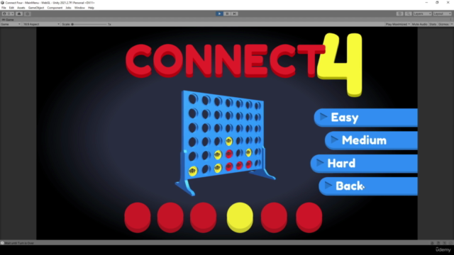 Connect 4 Game Programming Course for Unity 3D - Screenshot_02