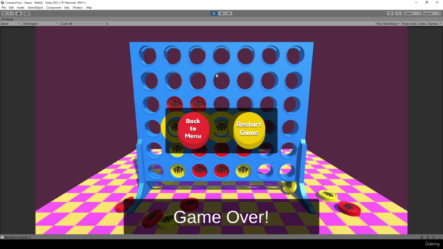 Connect 4 Game Programming Course for Unity 3D - Screenshot_03