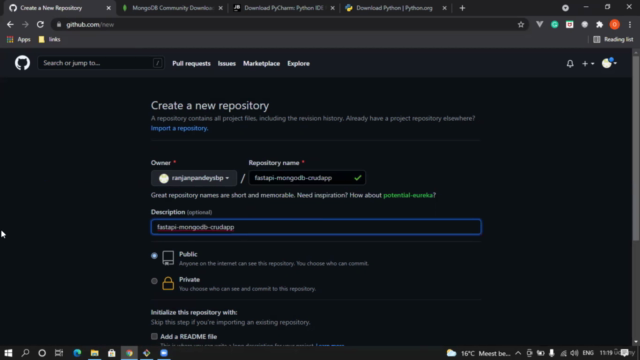Developing CRUD Application using FASTAPI Python & MongoDB – Screenshot 2